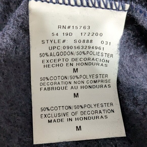 Champion Sweatshirt Men's Medium Navy Blue Fleece Crew Long Sleeve NWT Comfort - Picture 14 of 15